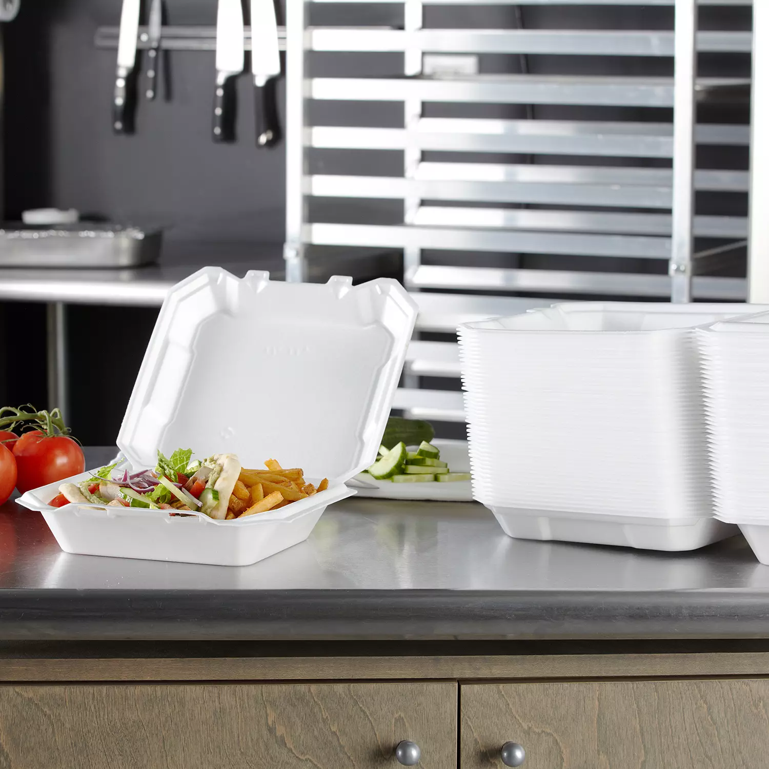 Member's Mark Hinged Lid Container by Hefty (125 ct